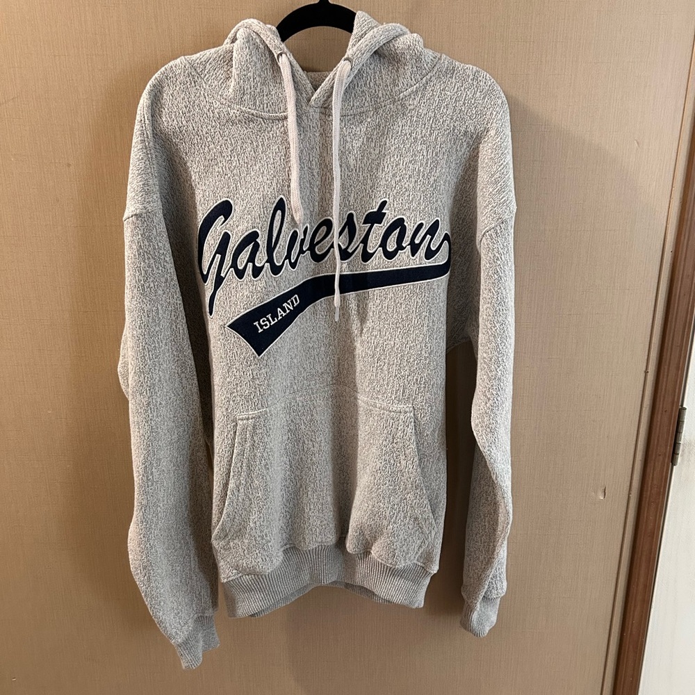 Gray Galveston Island Hoodie